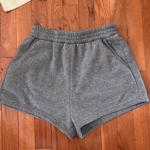 Grey sweat shorts